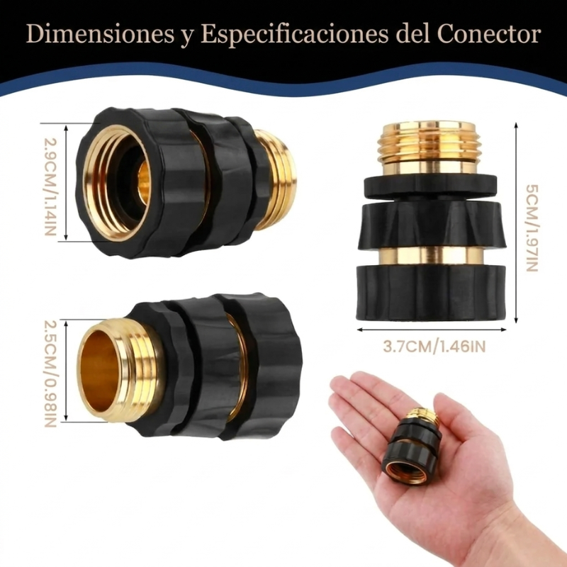 Conector sin rosca aluminio