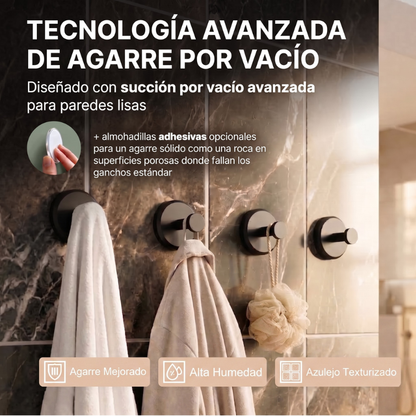 GANCHOS SUCCIÓN BAÑO x4