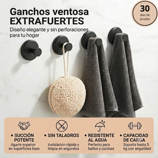 Ganchos ventosa EXTRAFUERTES